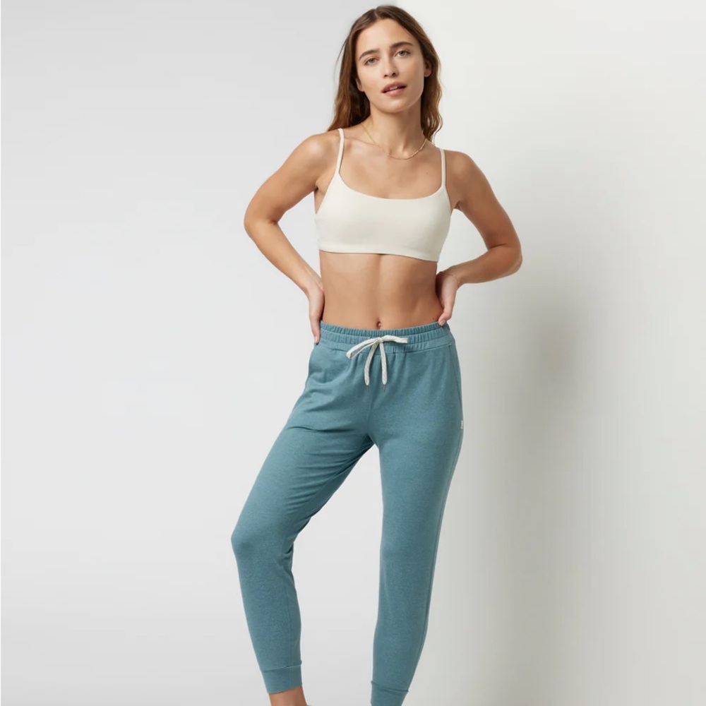 Vuori Performance Jogger, size XS, iron heather (teal/green)